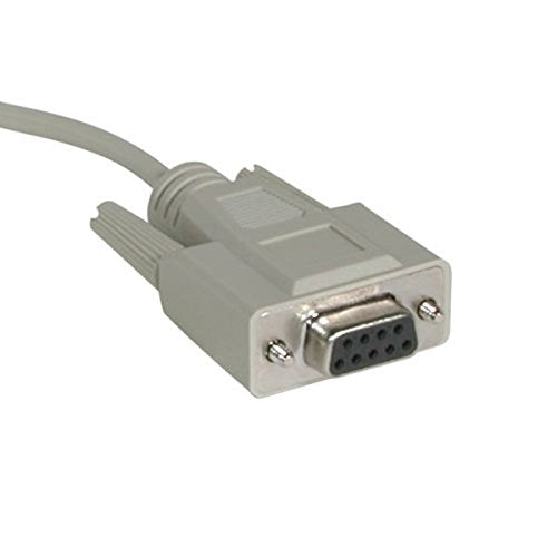 C2G 03023 DB25 Male to DB9 Female Serial RS232 Null Modem Cable, Beige (25 Feet, 7.62 Meters)