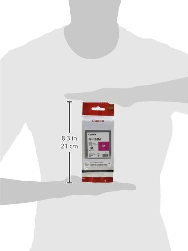 Canon PFI-102M 0897B001AA IPF500 IPF600 IPF700 Ink Tank (Magenta) in Retail Packaging