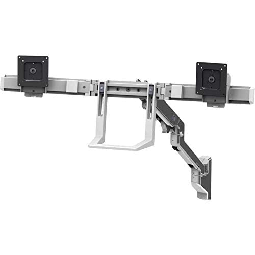 Ergotron 45-479-026 HX Wall Dual Monitor Arm, Polished Aluminum