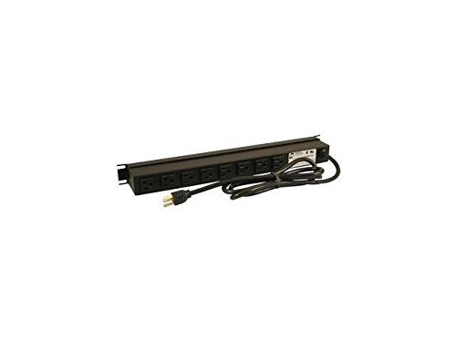 HAMMOND 19 RACK MOUNT POWER BAR 8 OUTLET WITH S