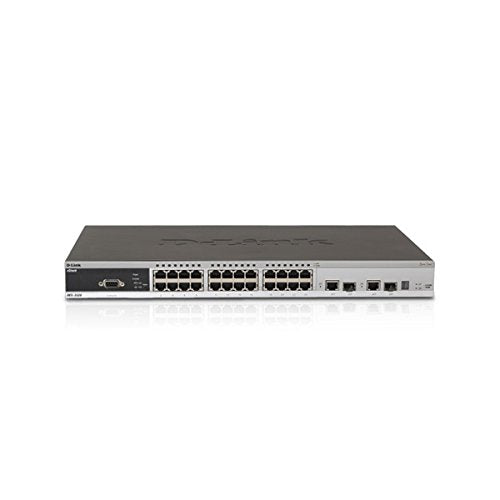 xStack Managed 24-Port 10/100 L2+ Switch, 4 Gigabit Copper Ports + 2 Combo SFP Slots