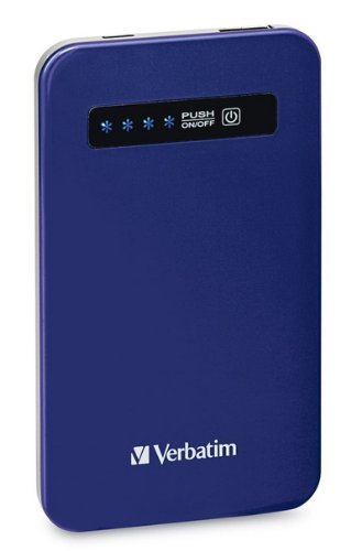 Verbatim 4200 mAh Ultra Slim Power Bank, Cobalt Blue 98455