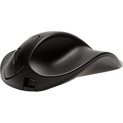 HandShoe Wireless Ergonomic Mouse - Light Click - Medium - Right Hand (Black)