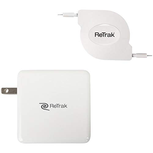 87-Watt USB-C Notebook Charger with Retractable Cable