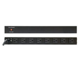 CyberPower PDU15B8R Basic PDU, 100-125V/15A, 8 Outlets, 1U Rackmount