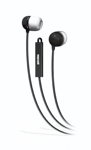 Maxell IEMICBLK Stereo Inear Ear Buds With Microphone And Remote 190300 (Black)