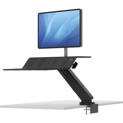 Fellowes 8081501 Lotus RT sit-Stand Workstation Black Single - for Workstation - Black Single