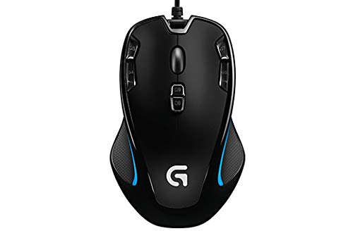 Logitech G300s Optical Ambidextrous Gaming Mouse - 9 Programmable Buttons, Onboard Memory
