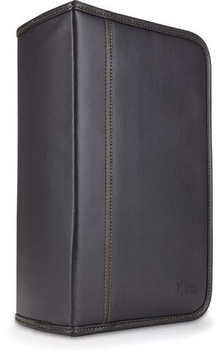 Case Logic Ksw-128t Optical Disc Case - Wallet - Faux Leather - Black - 144 Cd/dvd