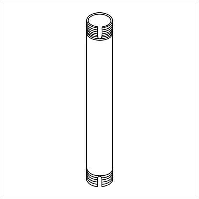 Peerless Ext 107 - Mounting Component (Extension Column) - Vinyl, Steel - Blac