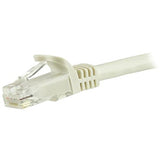 StarTech.com Cat6 Patch Cable - 14 ft - White Ethernet Cable - Snagless RJ45 Cable - Ethernet Cord - Cat 6 Cable - 14ft (N6PATCH14WH)