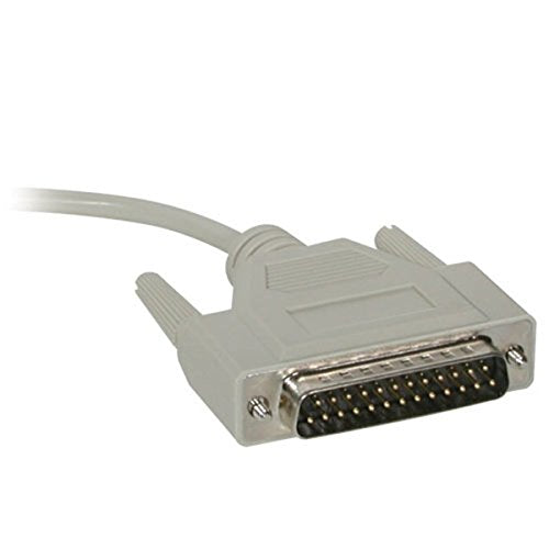 C2G 02520 DB9 Female to DB25 Male Serial RS232 Modem Cable, Beige (15 Feet, 4.57 Meters)