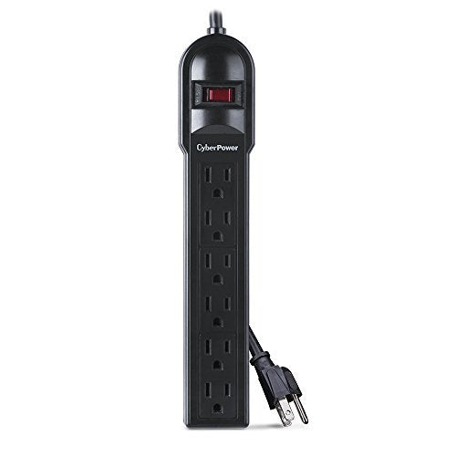 CyberPower CSB6012 Surge Protector 6-Outlets 12-Ft Cord 1200 Joules