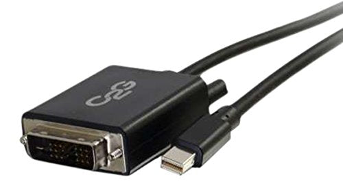 C2G 54335 Mini DisplayPort Male to Single Link DVI-D Male Adapter Cable, TAA Compliant, Black (6 Feet, 1.82 Meters)