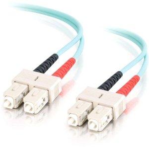 C2G / Cables to Go Patch Cable - Sc - Male - Sc - Male - 2 M - Fiber Optic - Aqua