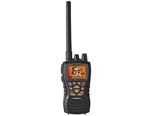 Cobra Floating VHF Radio with Bluetooth Wireless Technology and Rewind-Say-Again