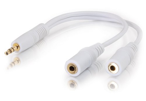Cables to Go 3.5mm Male to (2) Female Y-Cable White