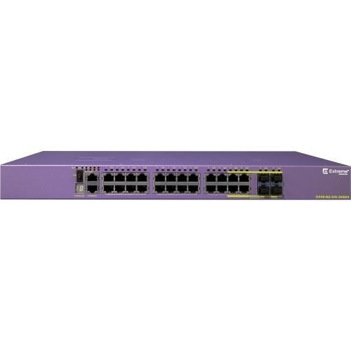 Extreme Networks ExtremeSwitching X440-G2 X440-G2-24t-10GE4 - Switch - managed - 24 x 10/100/1000 + 4 x 1 Gigabit / 10 Gigabit SFP+ + 4 x combo SFP - rack-mountable