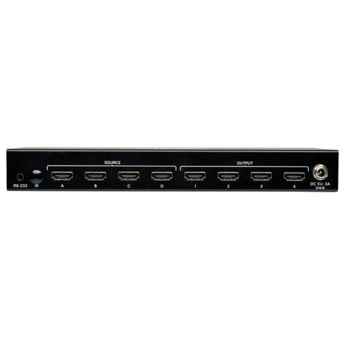 Tripp Lite 2-Port HDMI Switch for Video and Audio, 4K x 2K UHD @ 60 Hz (HDMI F/2xF) with Remote Control (B119-002-UHD)