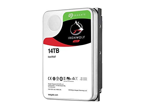 Seagate IronWolf 14TB NAS Internal Hard Drive HDD - 3.5 Inch SATA 6Gb/s 7200 RPM 256MB Cache for RAID Network Attached Storage (ST14000VN0008)