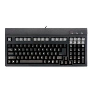 104/105key Ps2 Ack-700 Soft Touch&Silent Black IBM at/Ps/2