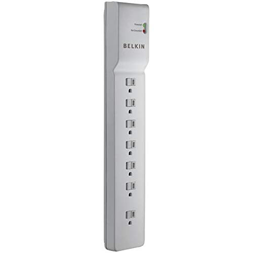 Belkin 6-Outlet Home and Office Power Strip Surge Protector with 4-Foot Power Cord, 720 Joules (BE106000-04)