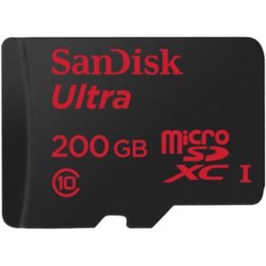 SanDisk Ultra 200GB Microsdxc UHS-I Class 10 Card With Adapter