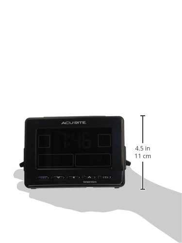 AcuRite 13022 Atomic Dual Alarm Clock with USB Charging and Temperature
