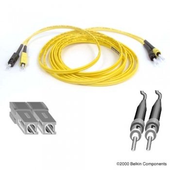 1M Duplex Fiber Optic Cable St/sc Smf 8.3/125