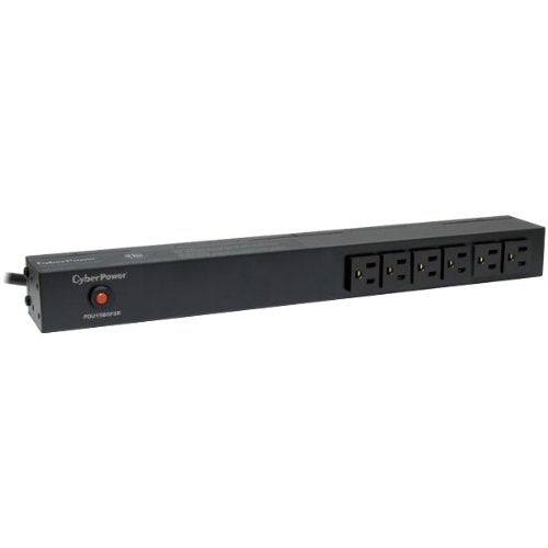 CyberPower PDU15B6F8R Basic PDU, 100-125V/15A, 14 Outlets, 1U Rackmount