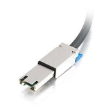 C2G 06175 Passive External Mini-SAS Cable, TAA Compliant, Black (1.6 Feet, 0.5 Meters)