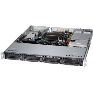 Supermicro SuperServer LGA1150 400W 1U Rackmount Server Barebone System, Black SYS-5018D-MTRF