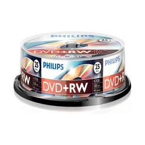 Philips 4x Dvd+rw Media - 4.7gb - 25 Pack