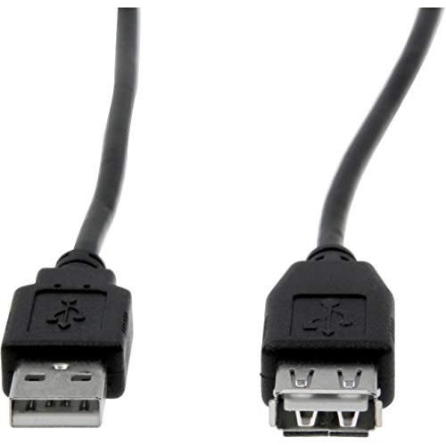 Rocstor Premier 6 Ft USB 2.0 Extension Cable A Male to A Female - M/F - USB - 6 Ft - 1 Pack - 1 x Type A Male - 1 x Type A Female -Black - USB A Male to A Female Cable