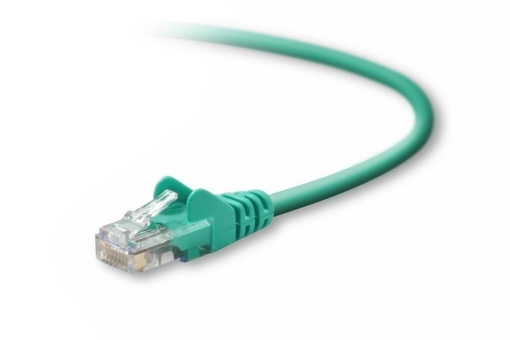 Belkin 15ft CAT5E Green Patch Cord Snagless