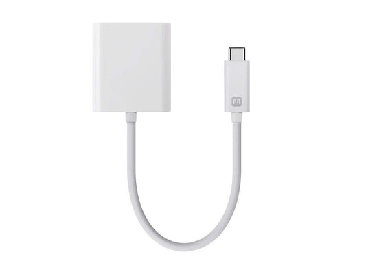 Monoprice USB-C to HDMI Adapter - White, Supports Up To 10Gbps Data Rate & USB 3.1 SuperSpeed - Select Series