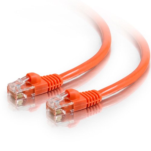 C2G 00459 Cat5e Cable - Snagless Unshielded Ethernet Network Patch Cable, Orange (100 Feet, 30.48 Meters)