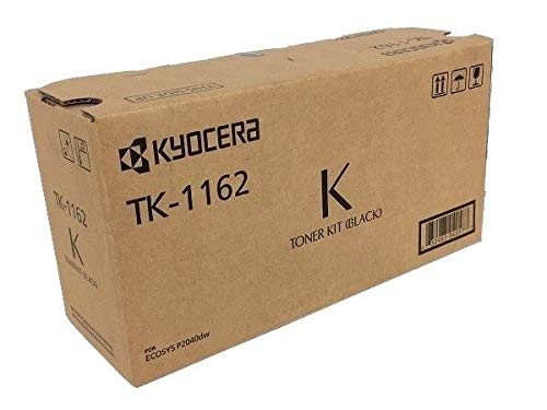 Kyocera 1T02RY0US0 Model TK-1162 Toner Kit for Ecosys P2040dw, Genuine Kyocera, Up to 7200 Pages