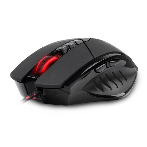 Bloody V7 Ergonomic Claw Grip Gaming Mouse with Rubberized Black Coating - Macros/Scripting/Automation - 8 Programmable Buttons - 3200 DPI