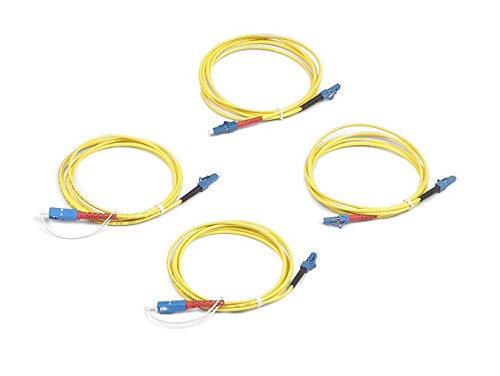 Fluke Networks SRC-9-SCLC-KIT Singlemode Test Reference Cord Kit for Testing LC Terminated Fibers, 2m Length, 2 SC/LC, 2 LC/LC Male Network, Fiber Tester Accessory