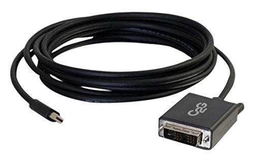C2G 54336 Mini DisplayPort Male to Single Link DVI-D Male Adapter Cable, TAA Compliant, Black (10 Feet, 3.04 Meters)