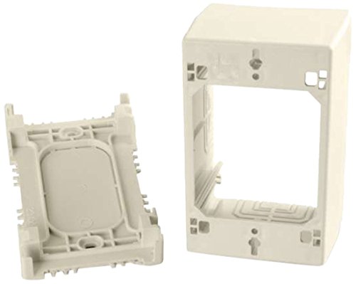 C2G Wiremold Uniduct Single Gang Extra Deep Junction Box Ivory - 1-gang - Ivory