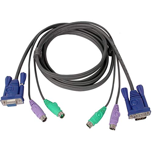 10Ft Micro Kvm 3In1 Cable Ps2v