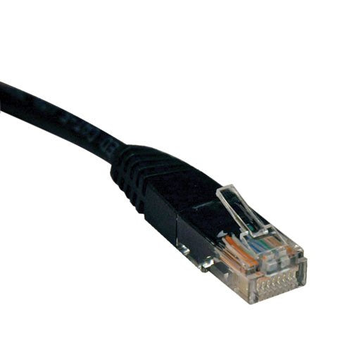 100ft Cat5e Black Molded Rj45 M/M Patch Cable 350mhz (N002-100-BK) (N002-100-BK)