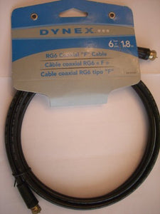 Dynex 1.8m (6 ft.) Coaxial F Cable (DX-AV081)