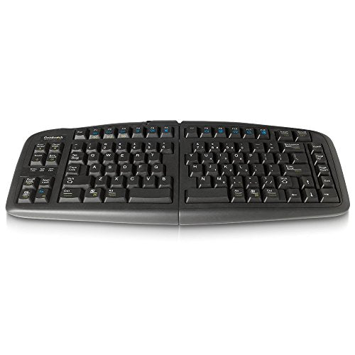 Key Ovation GTU-0088 Goldtouch V2 Adjustable Comfort Keyboard for PC/Mac, Black, USB