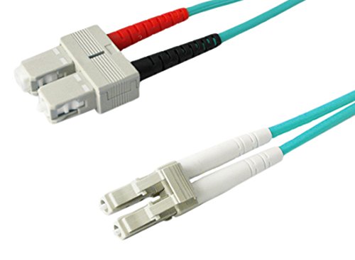 7m 10gb Lomm Fiber Optic Patch Cable Om3 Duplex Sc/Lc 50/125 Aqua