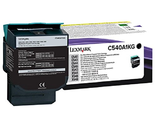 Lexmark C540A1KG C54X/X543/X544 Return Program Black Toner Cartridge