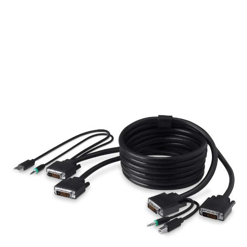 6ft Dual Dvi/USB/AUD Kvm Cable