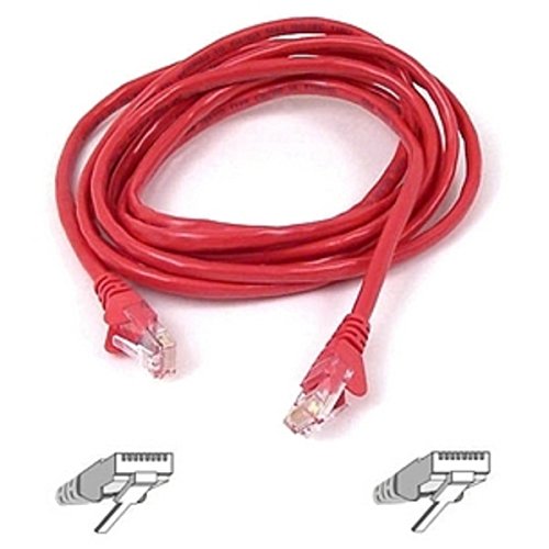 Belkin 6ft 10/100BT RJ45M/RJ45M CAT5E Patch Cable (Red)